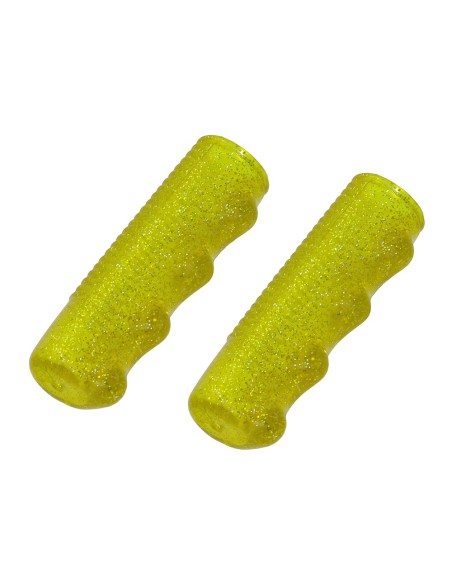 Lowrider Grips 7/8 long 95mm Sparkle/Yellow.